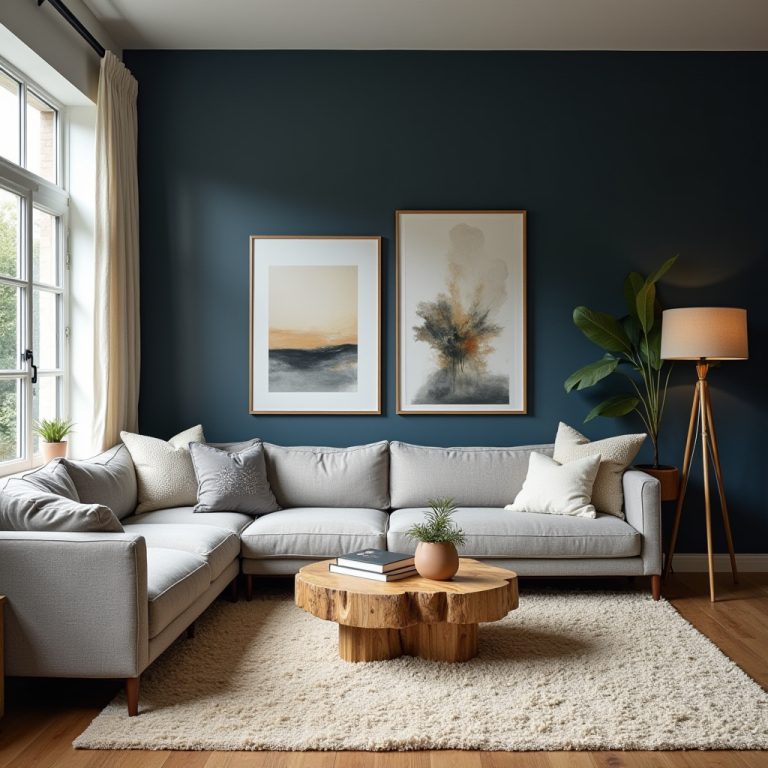 Accent Wall In Living Room 1