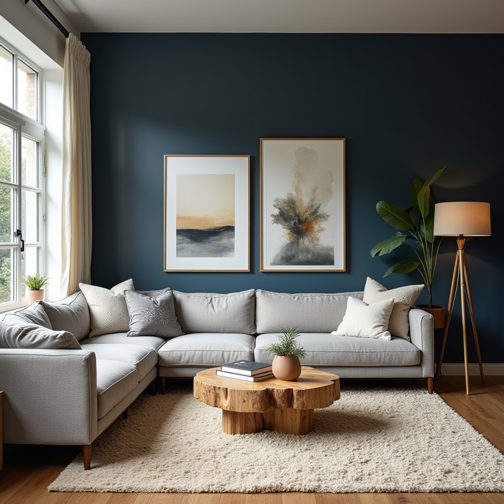 Accent Wall In Living Room 1