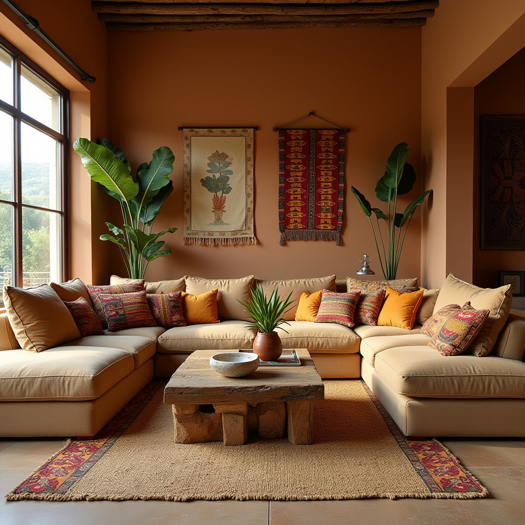 African Inspired Living Room 1