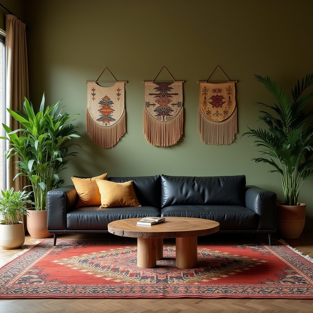African Inspired Living Room 11