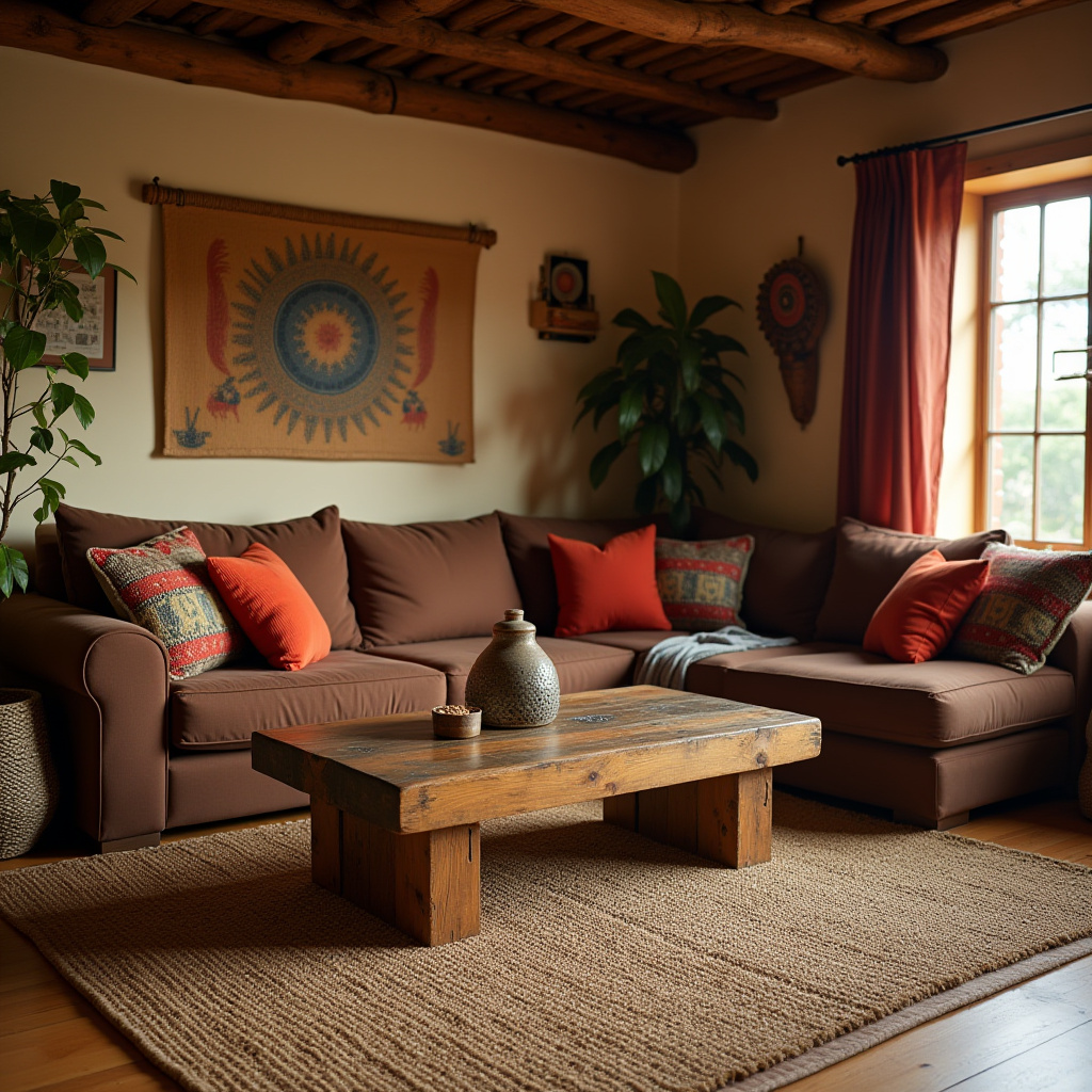 African Inspired Living Room 12