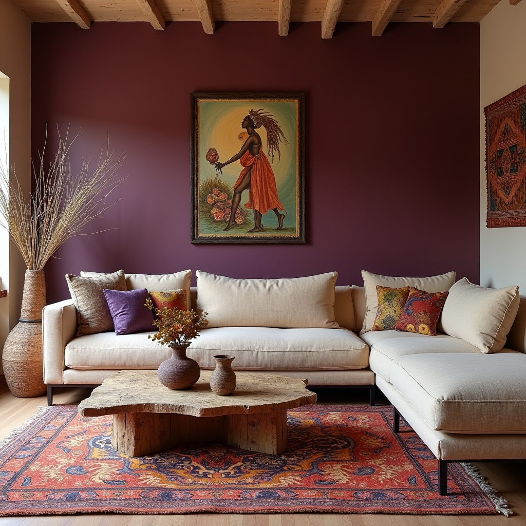 African Inspired Living Room 13