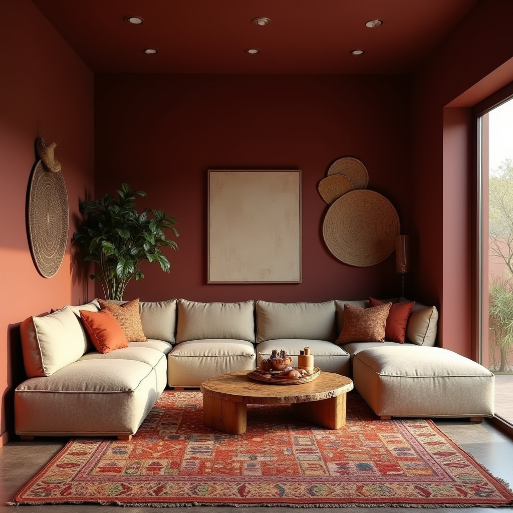 African Inspired Living Room 21