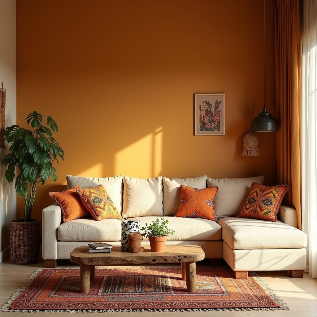 African Inspired Living Room 23