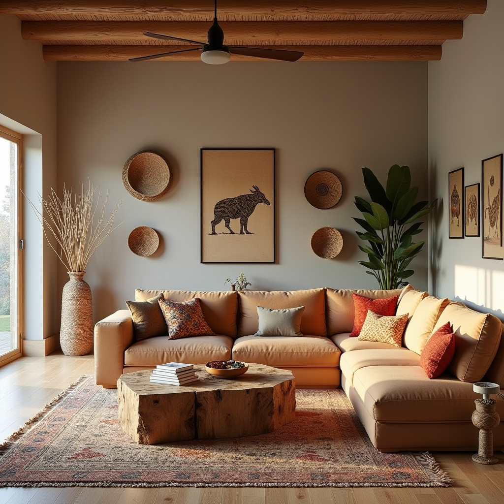 African Inspired Living Room 24