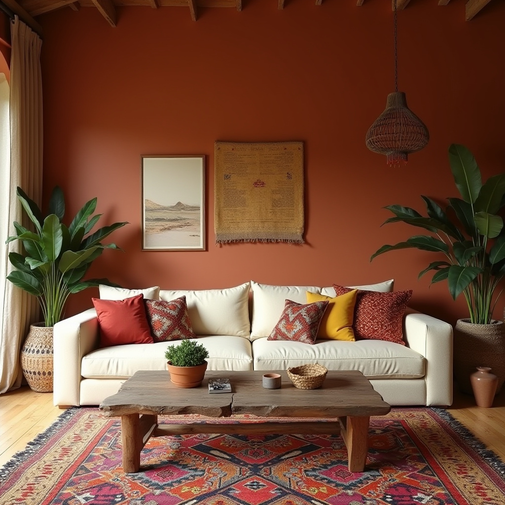 African Inspired Living Room 25