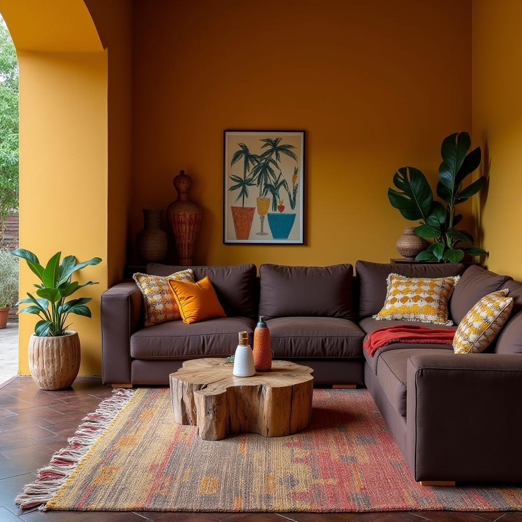 African Inspired Living Room 28