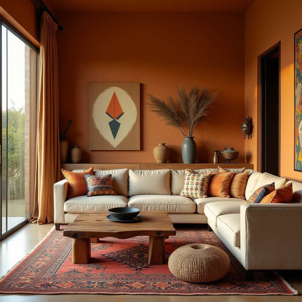 African Inspired Living Room 3