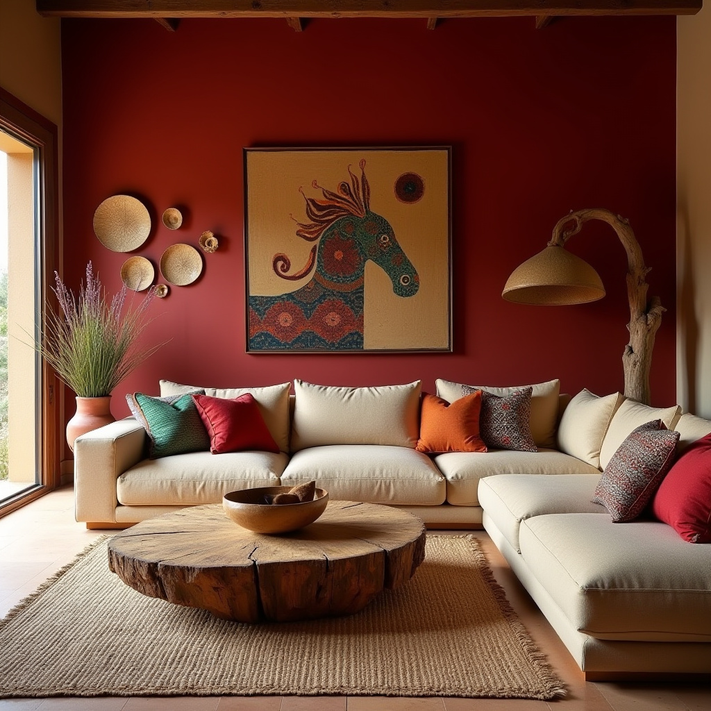 African Inspired Living Room 30