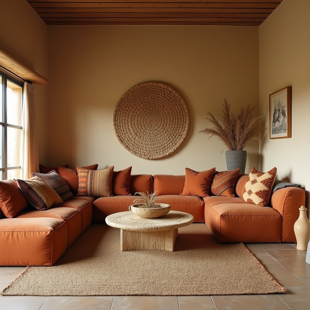 African Inspired Living Room 7