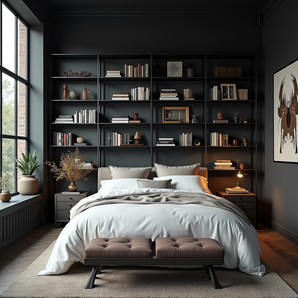 Bedroom Bookshelves 13