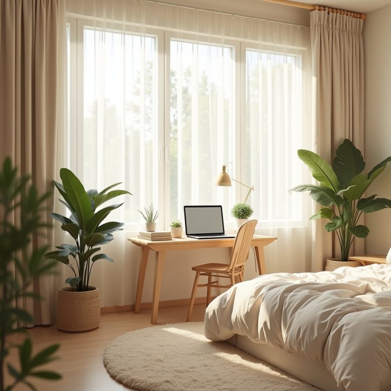 Bedroom With Desk 1