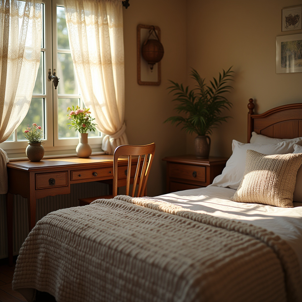 Bedroom With Desk 10