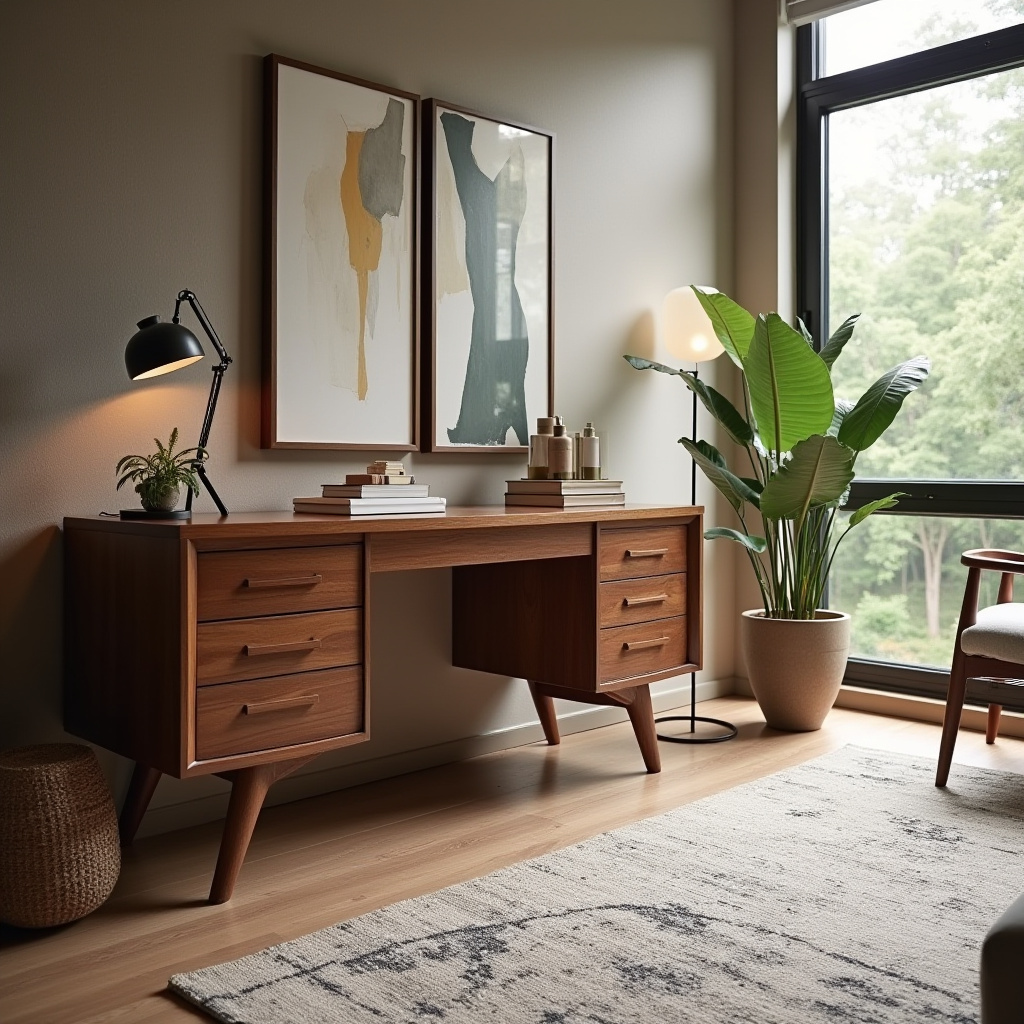 Bedroom With Desk 13