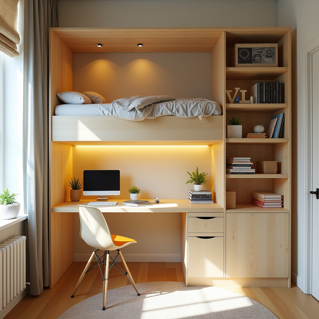 Bedroom With Desk 17