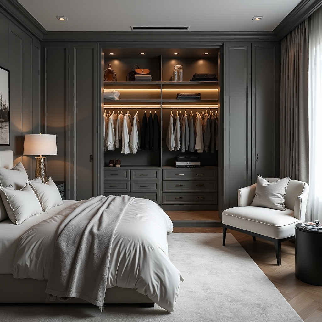Bedroom With Walk In Closet 27