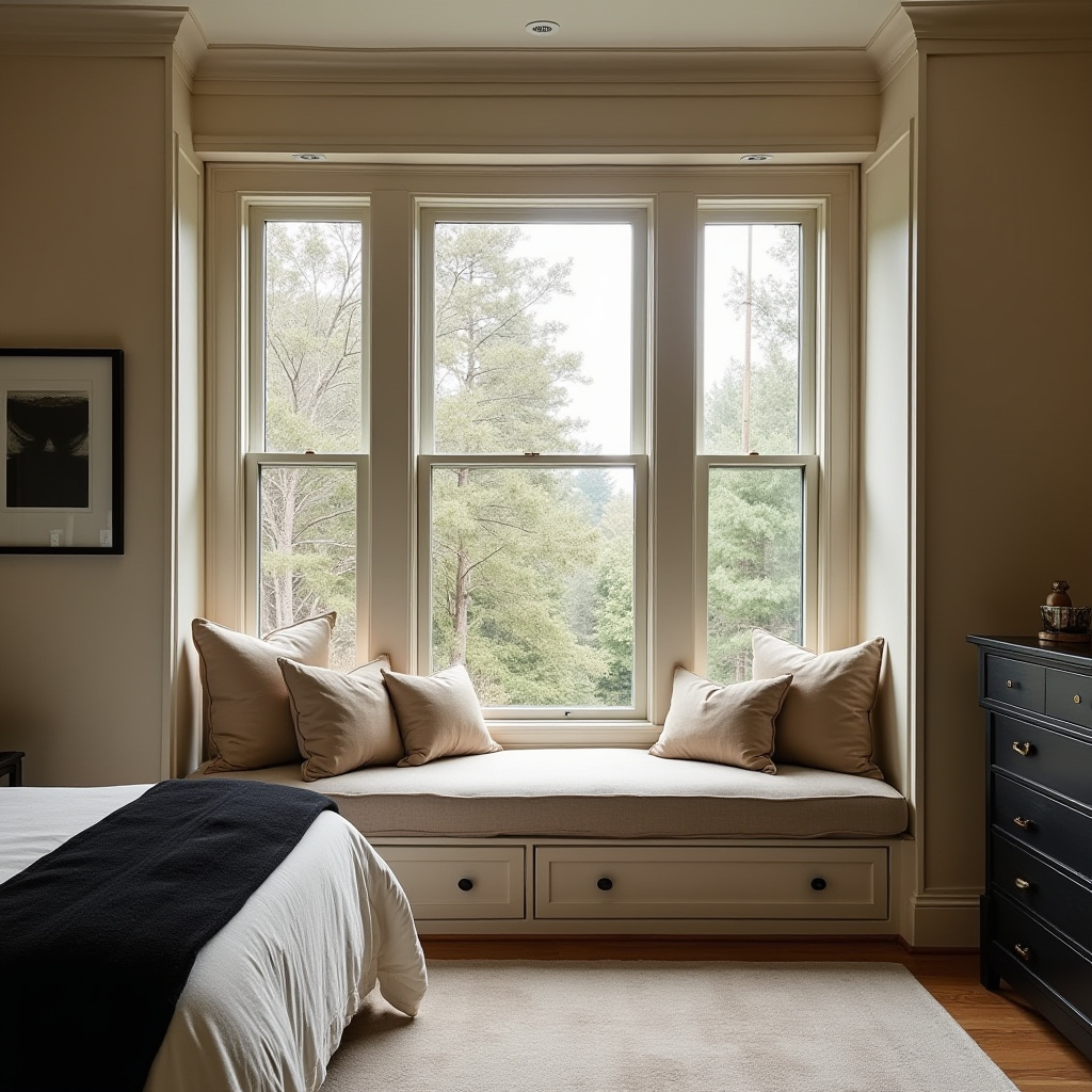 Beige And Black Bedroom 3