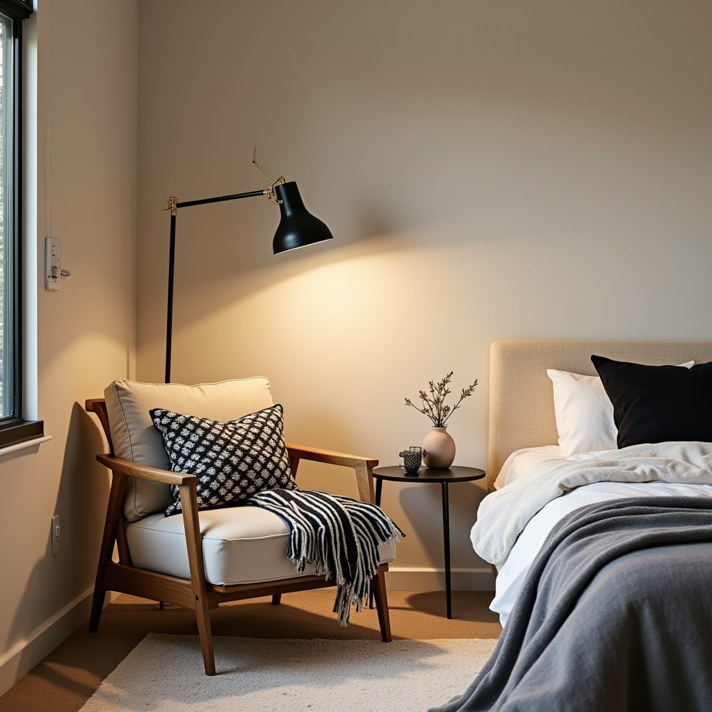 Beige And Black Bedroom 5
