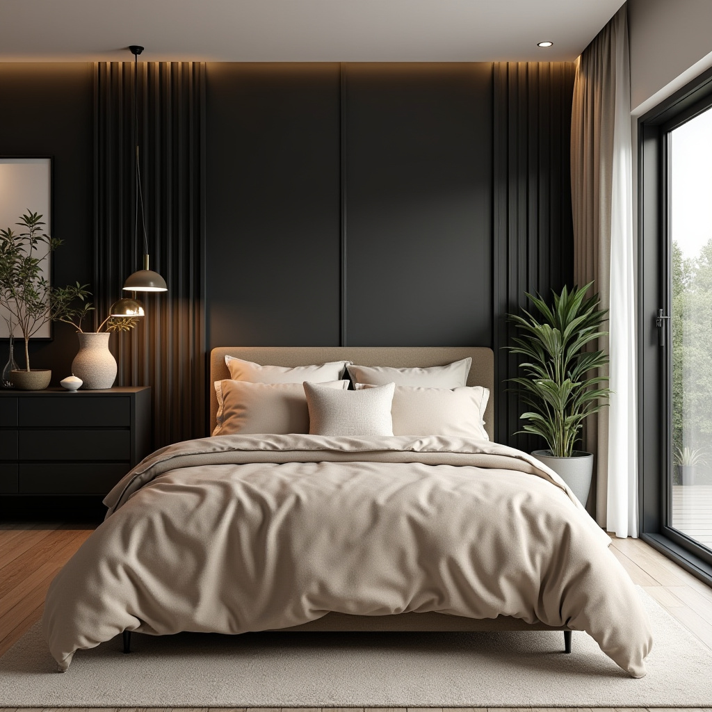 Beige And Black Bedroom Ideas 18