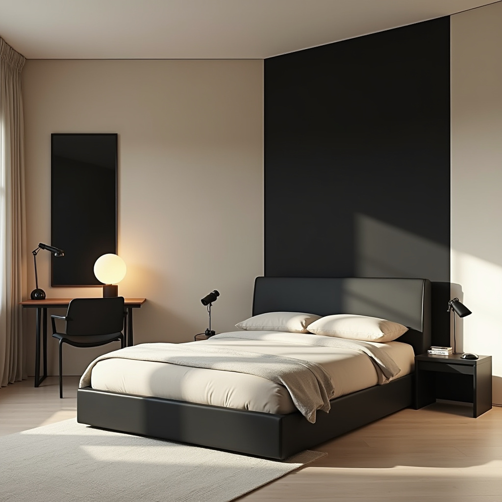 Beige And Black Bedroom Ideas 19