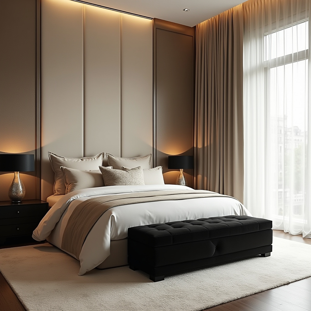 Beige And Black Bedroom Ideas 20