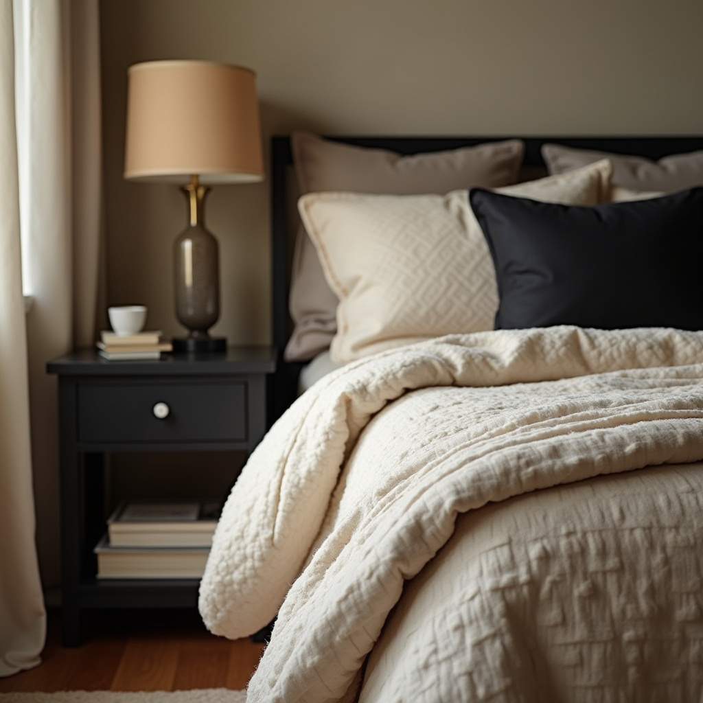 Beige And Black Bedroom Ideas 21