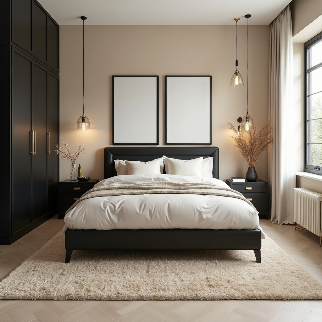 Beige And Black Bedroom Ideas 22