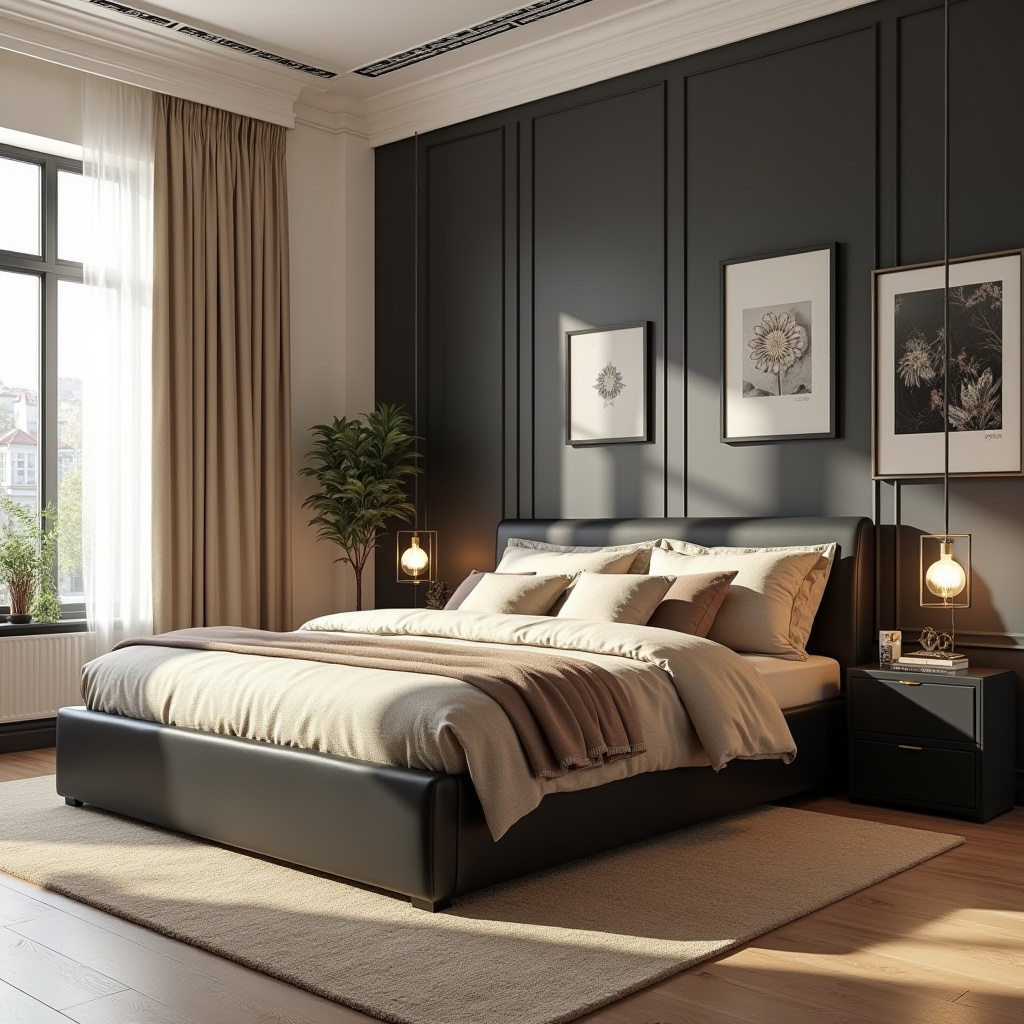 Beige And Black Bedroom Ideas 26