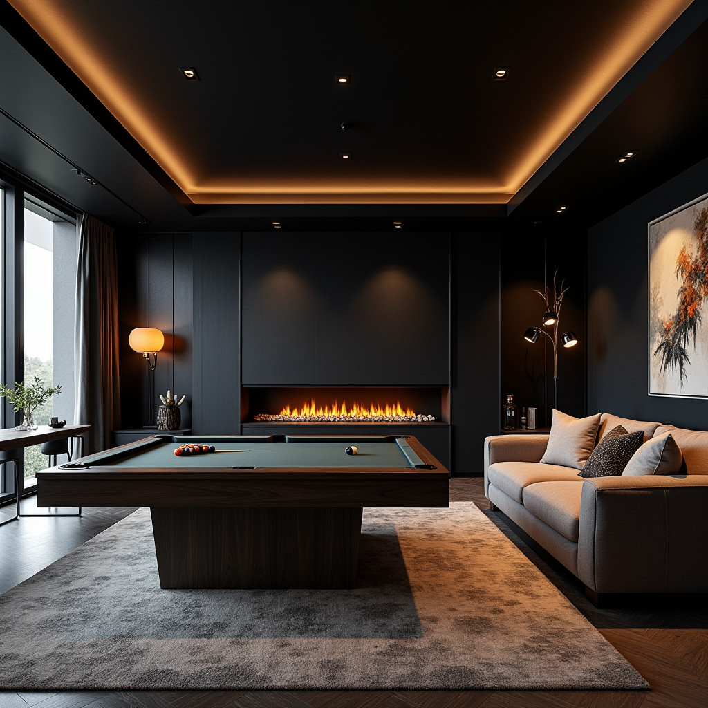 Black Fireplace Wall 27