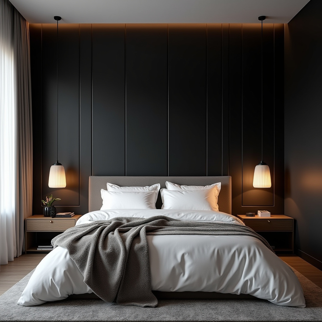 Black Fireplace Wall 5