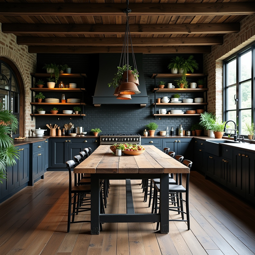 Black Rustic Kitchen 20
