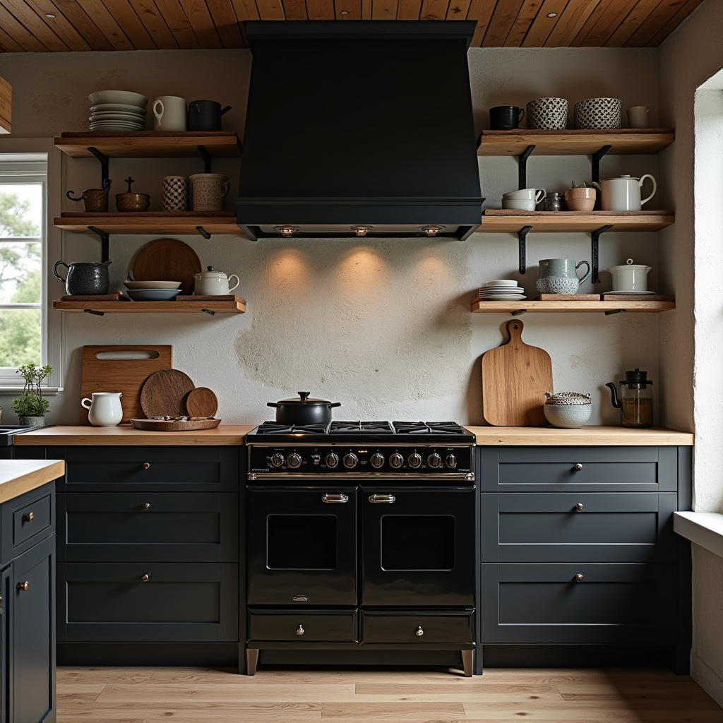 Black Rustic Kitchen 21