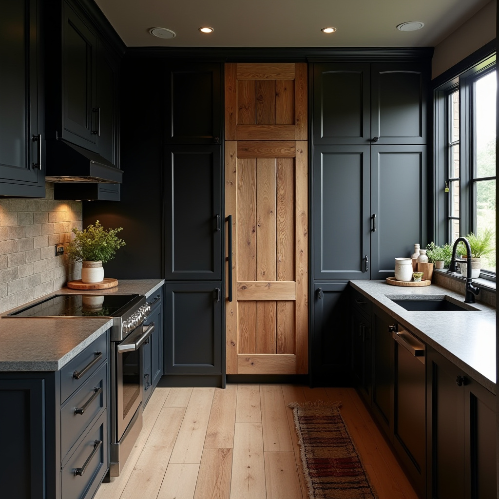 Black Rustic Kitchen 22