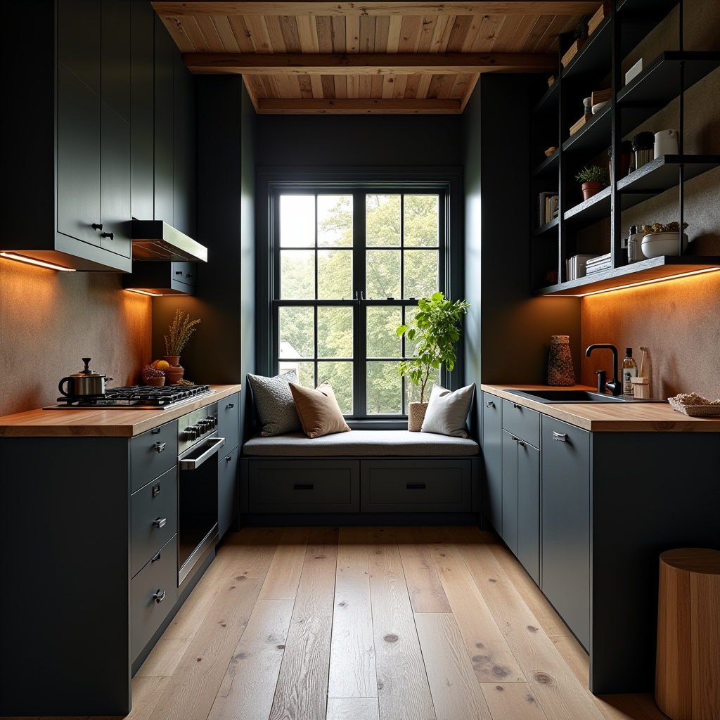 Black Rustic Kitchen 24