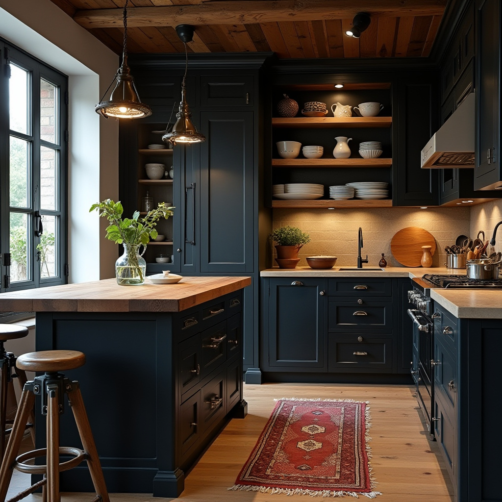 Black Rustic Kitchen 30