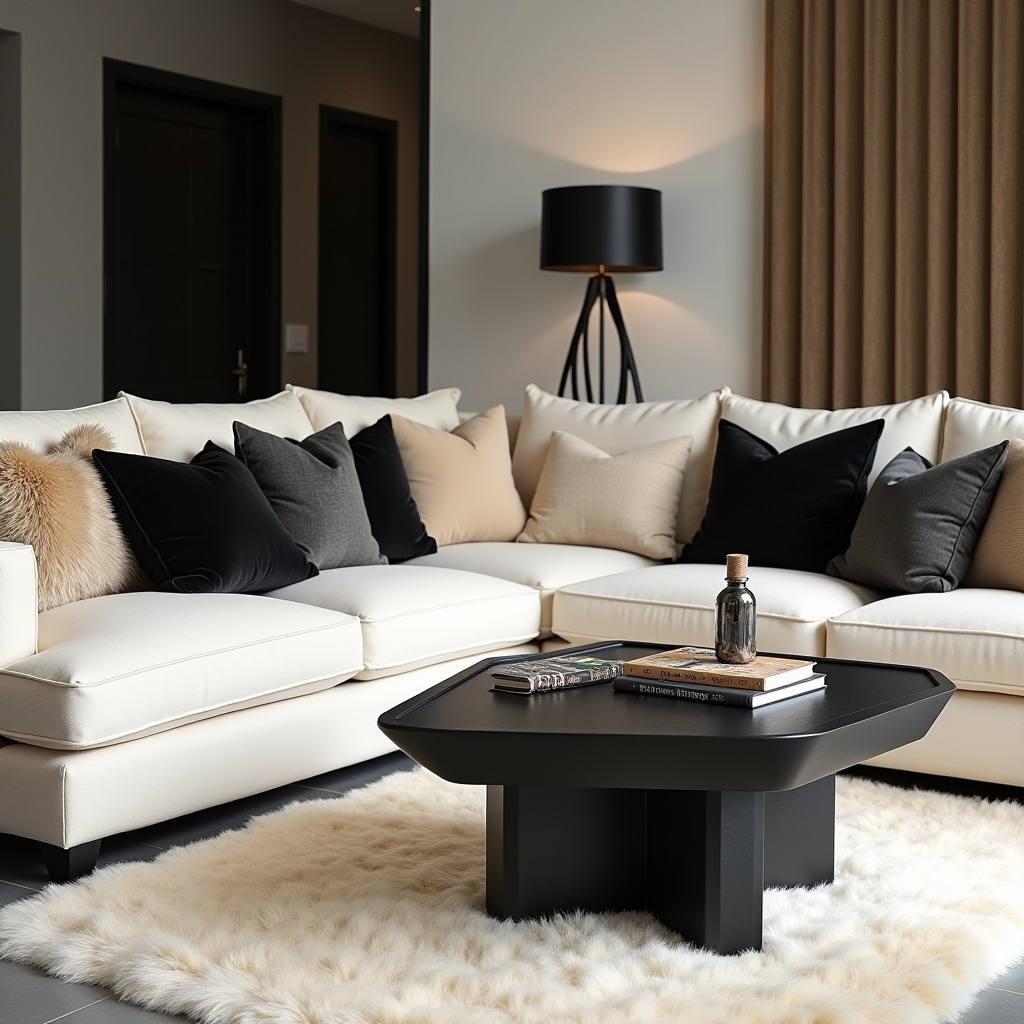 Black And Cream Living Room 10