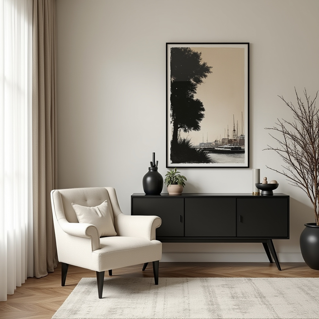 Black And Cream Living Room 2