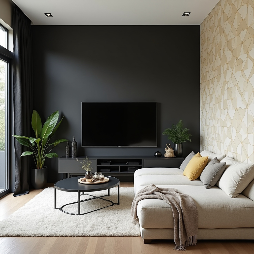Black And Cream Living Room 5