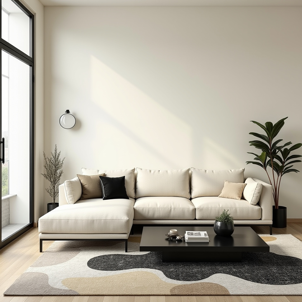 Black And Cream Living Room 6