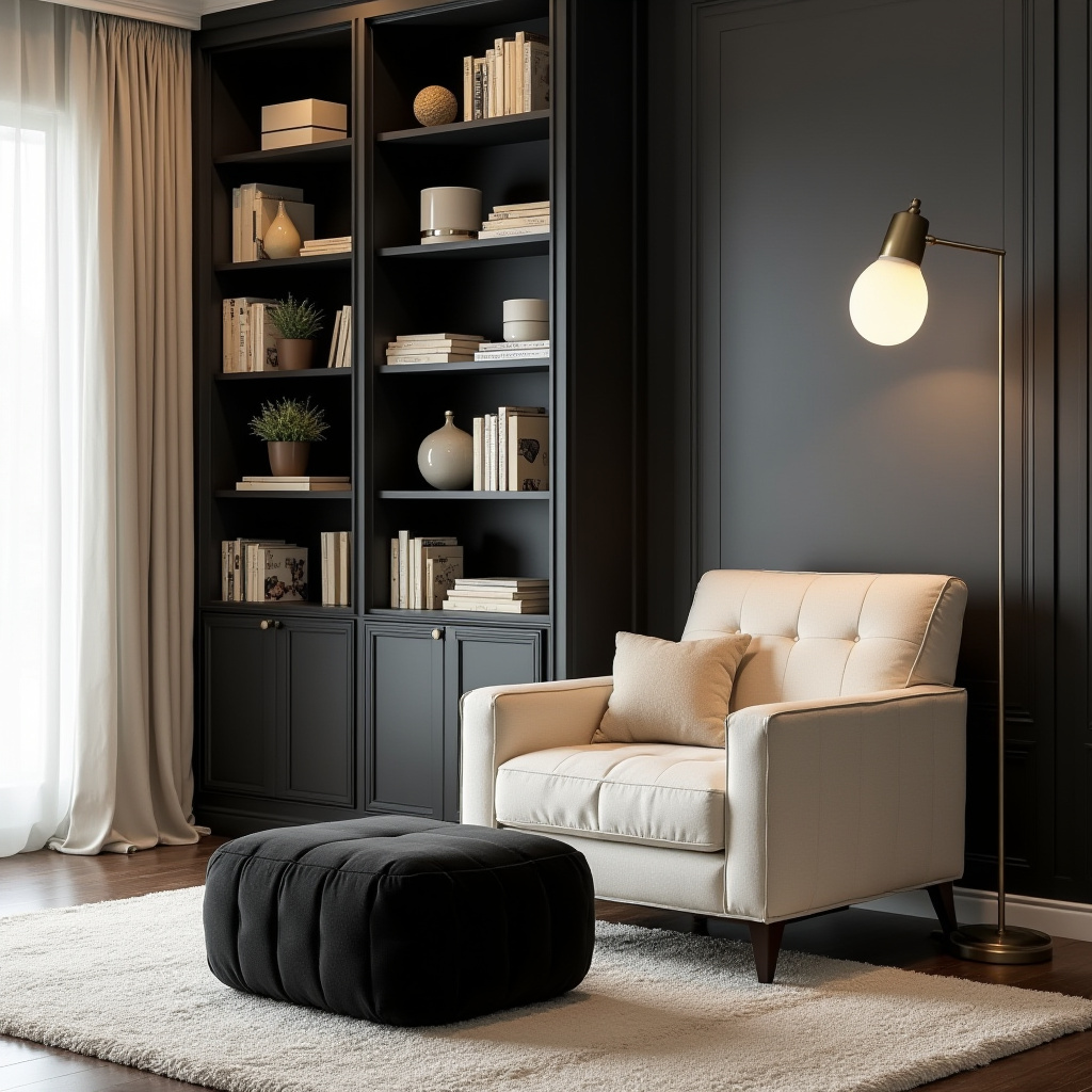 Black And Cream Living Room 9