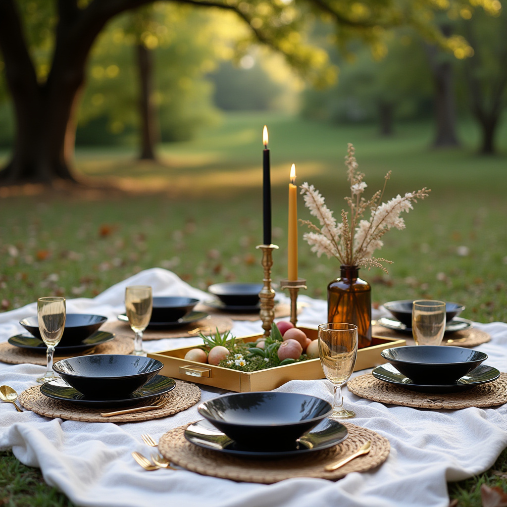Black And Gold Table Centerpieces 28