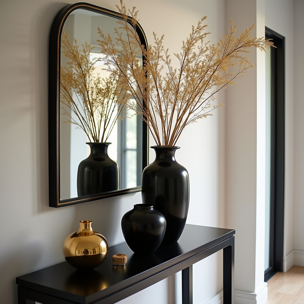 Black And Gold Table Centerpieces 5