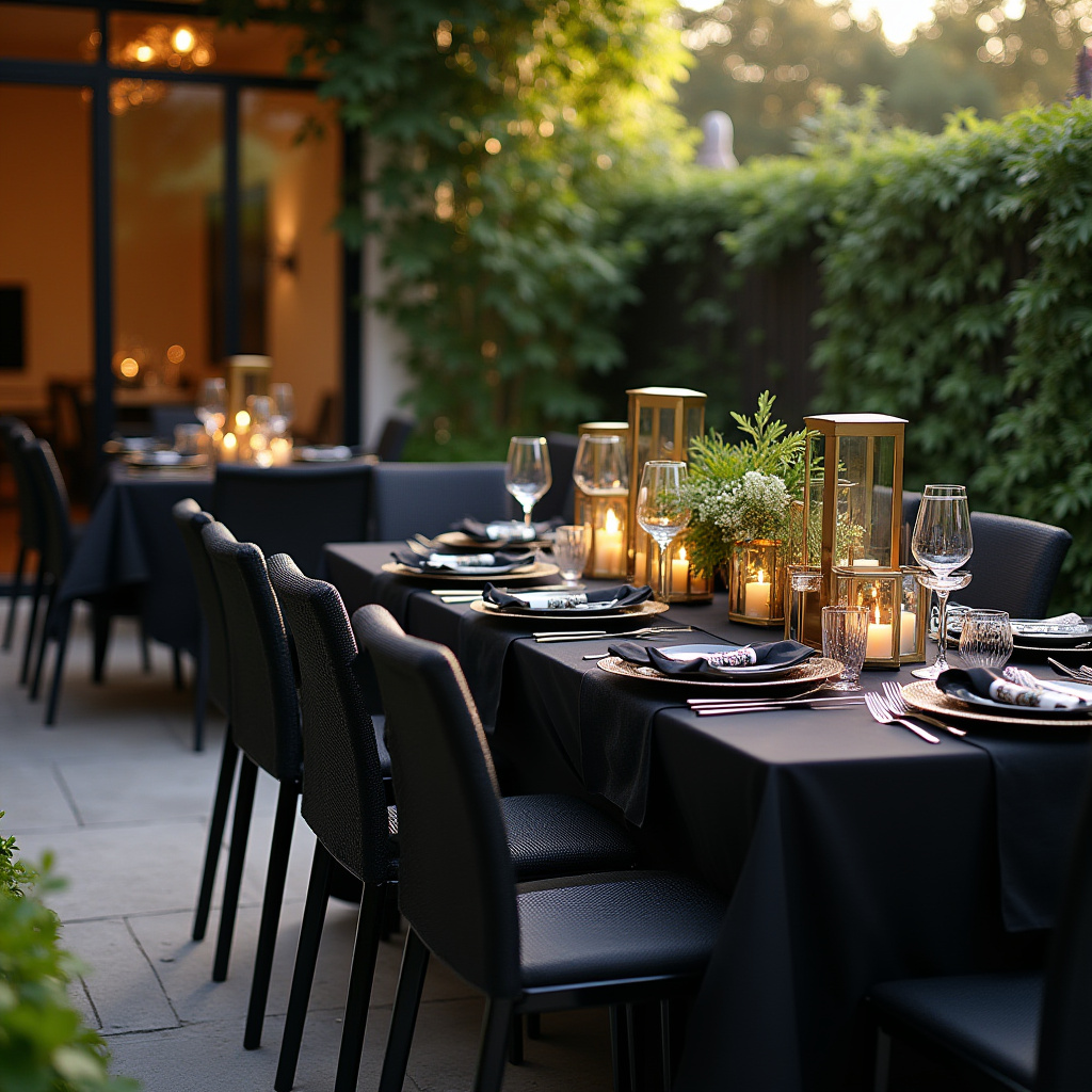 Black And Gold Table Centerpieces 8