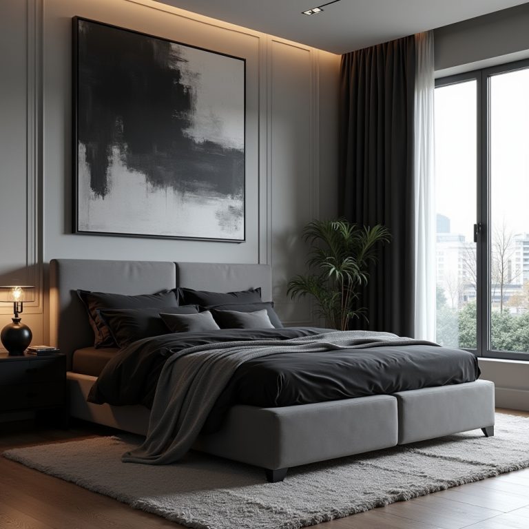 Black And Grey Bedroom Ideas 1
