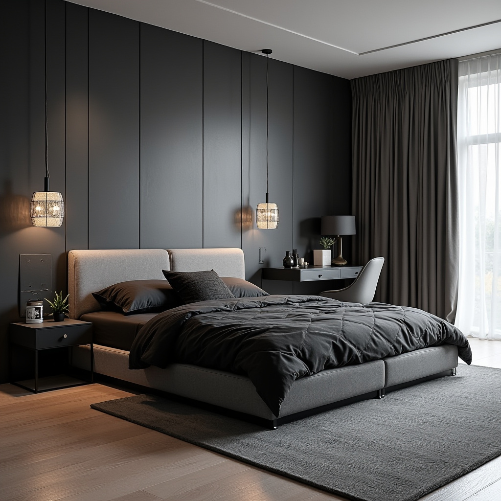 Black And Grey Bedroom Ideas 22