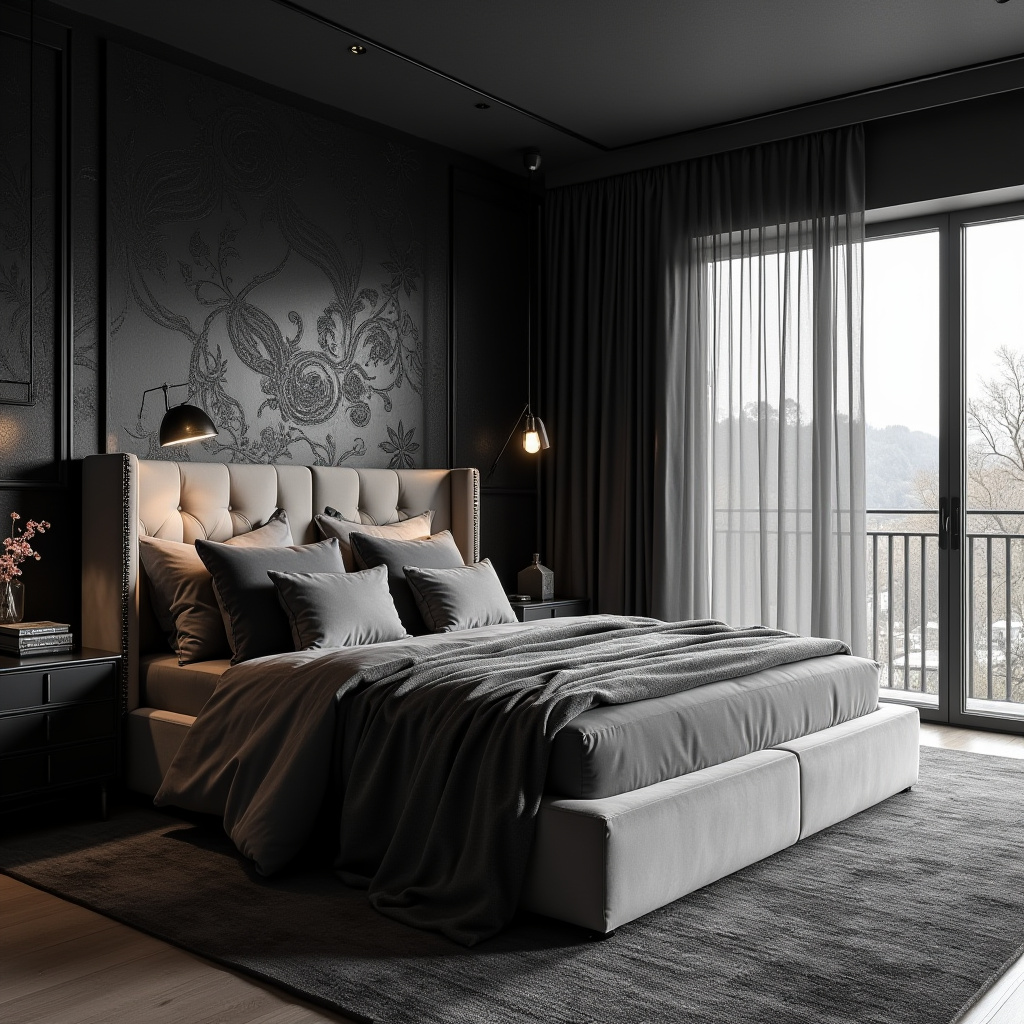 Black And Grey Bedroom Ideas 24