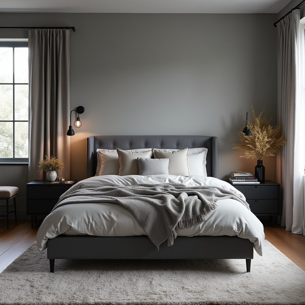 Black And Grey Bedroom Ideas 27