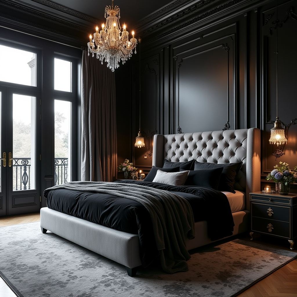 Black And Grey Bedroom Ideas 29