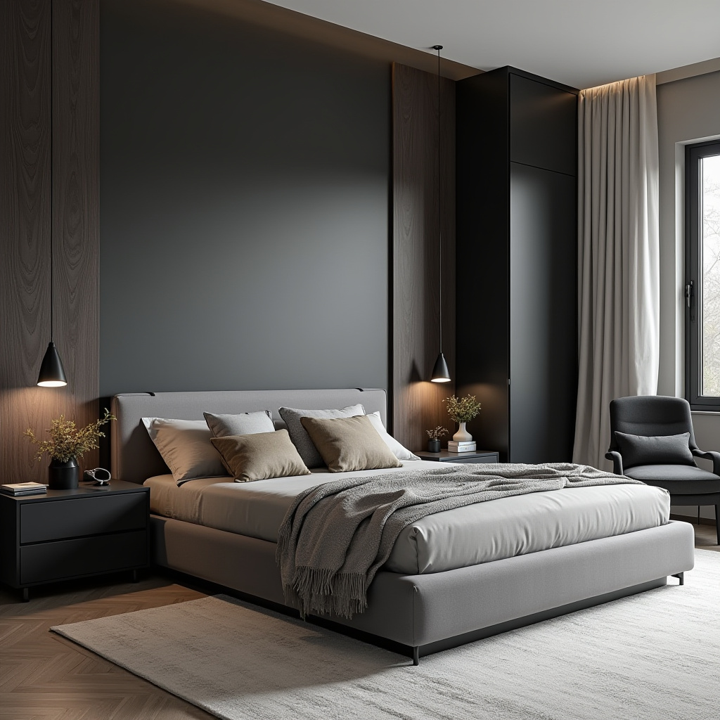 Black And Grey Bedroom Ideas 30