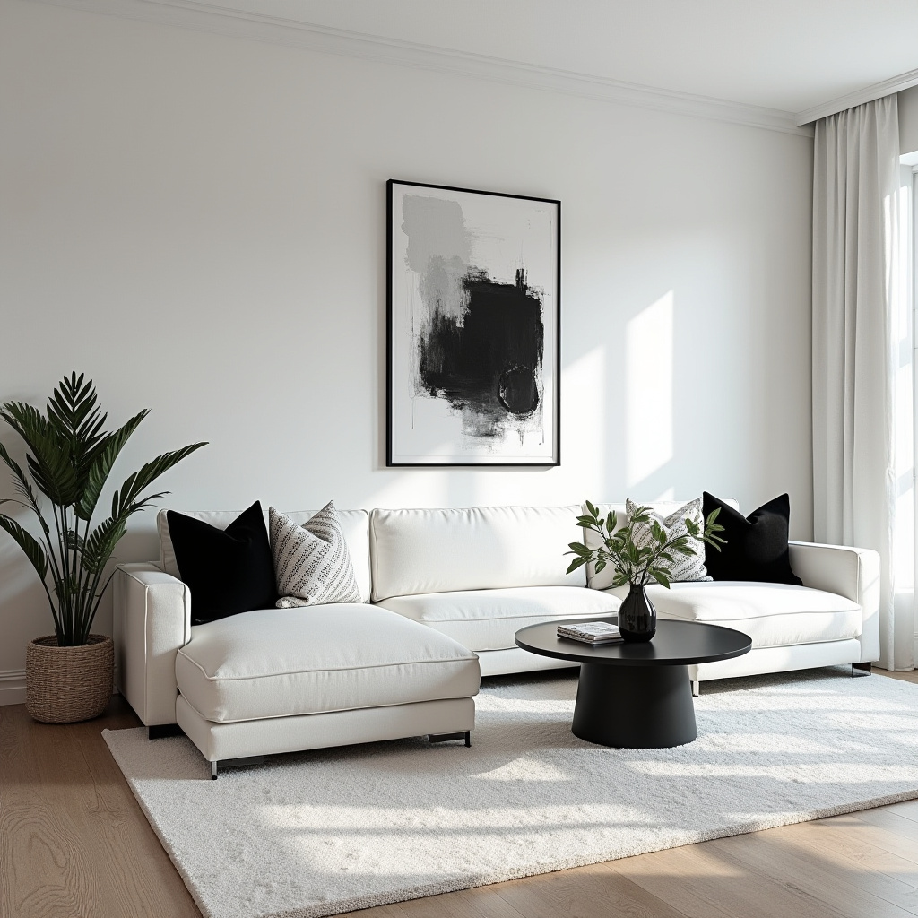 Black And White Living Room Decor 11